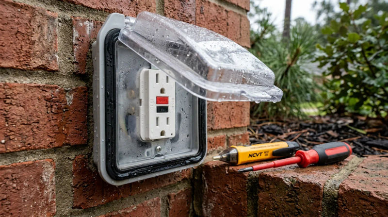 Why Your GFCI Keeps Tripping After Rain in The Woodlands Homes