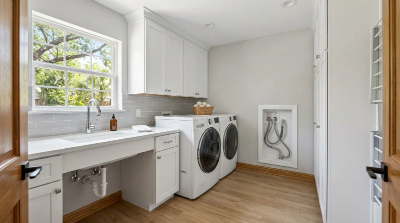 Case Study: Houston Laundry Room Remodel With New Plumbing Runs