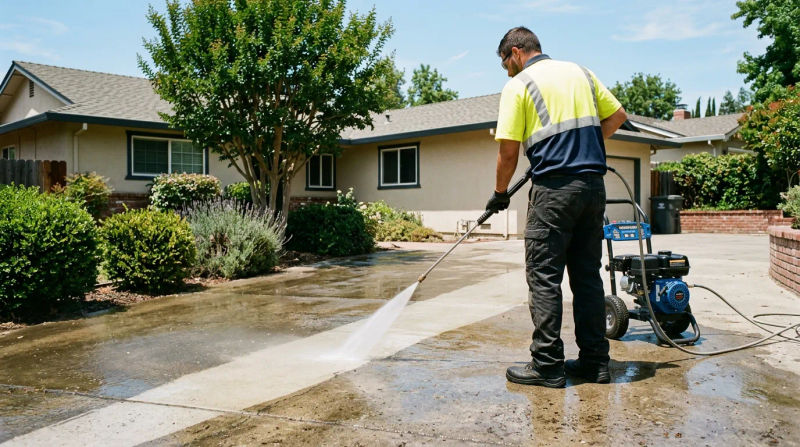 Transformative Pressure Washing by a Sacramento Handyman