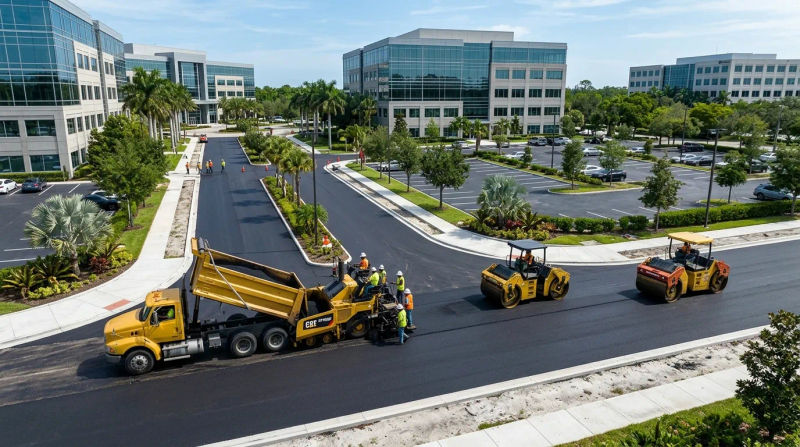 Commercial and Residential Asphalt Paving in Sunrise