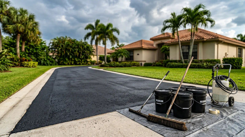 Sealcoating Costs for West Palm Driveways Before Hurricanes Arrive