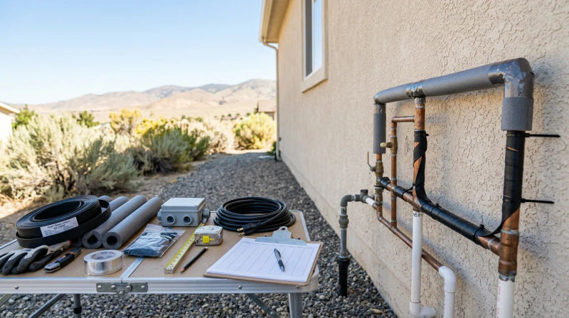 Heat Tape & Pipe Insulation Cost in Sparks, NV Before Snow Hits