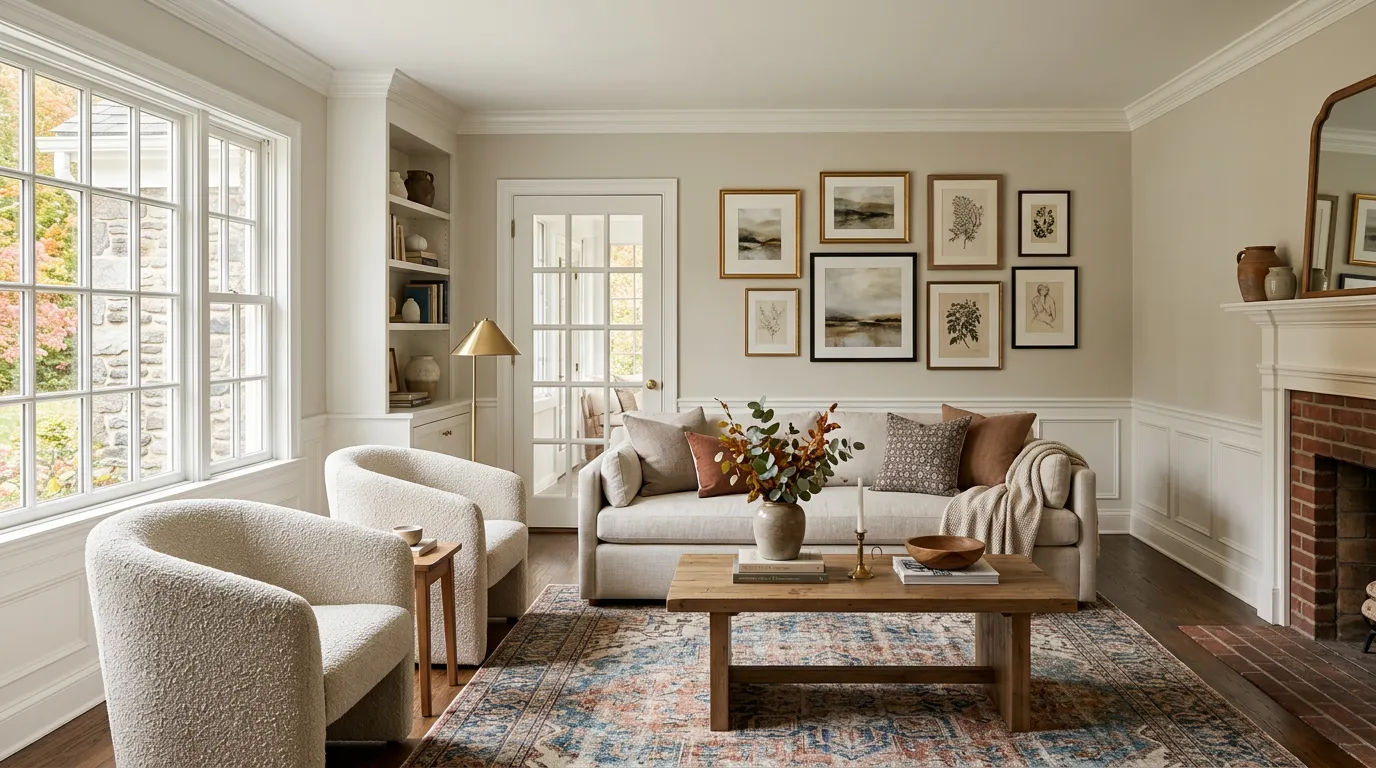 Case Study: A Katonah Living Room Makeover With Paint + Décor