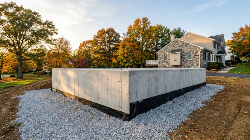 Case Study: Concrete Foundation Walls in Delaware County Before Freeze