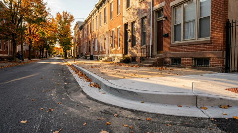 How We Replaced Crumbling Concrete Curbs in Philadelphia Before Winter