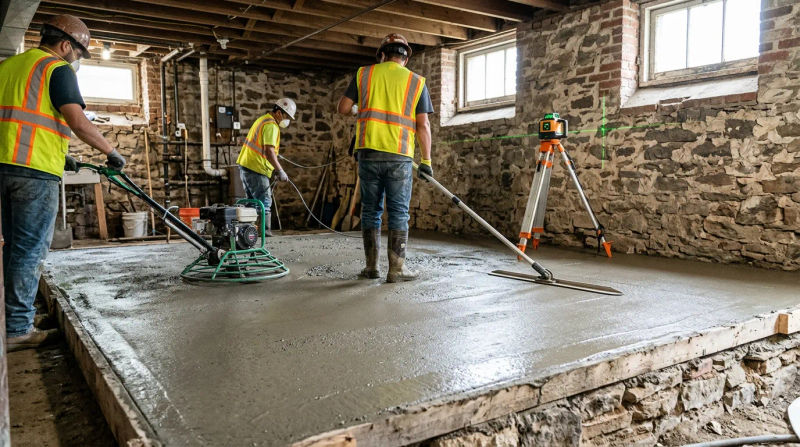 Professional Concrete Floors in Delaware County