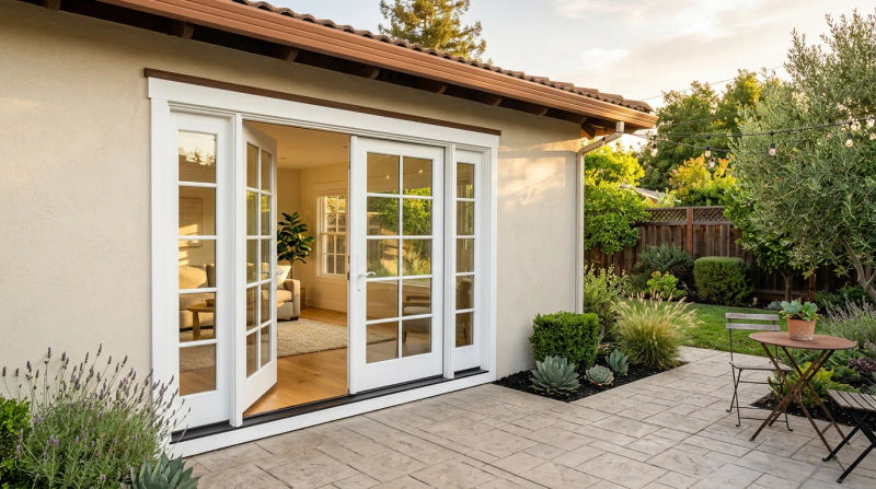 How Mywindows Upgraded a Campbell Home With New French Doors in 2 Days
