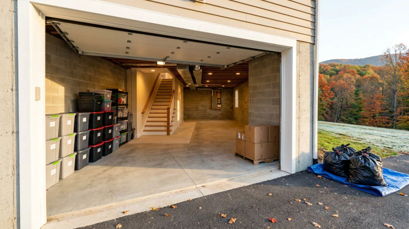 Case Study: 1-Day Basement Cleanout for a Nellysford Home Before Frost