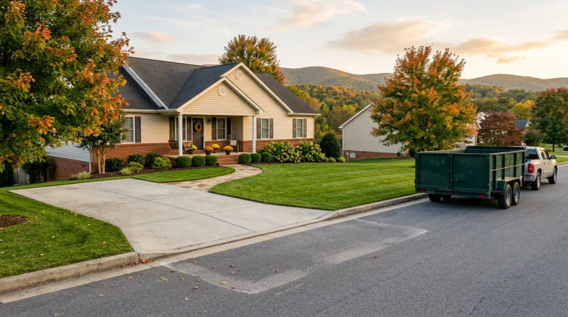Fishersville Yard Haul-Off Case Study: 12 Cubic Yards Gone Fast