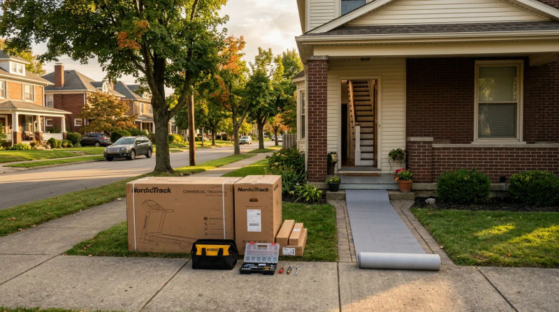 Fitness Equipment Assembly in Lancaster for Tight Stairs and Rooms