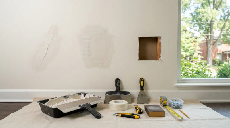 Drywall Repair Costs in Cincinnati: Holes, Cracks, and Patches