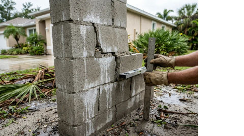 7 Signs Your Block Wall Needs Repair After Tropical Storms in Florida