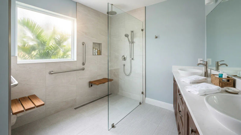 Case Study: Bradenton Walk-In Shower Remodel for Aging in Place
