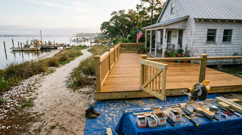 Custom Deck Building in Bon Secour, AL