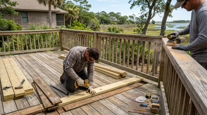 Routine Deck Maintenance Services in Coden