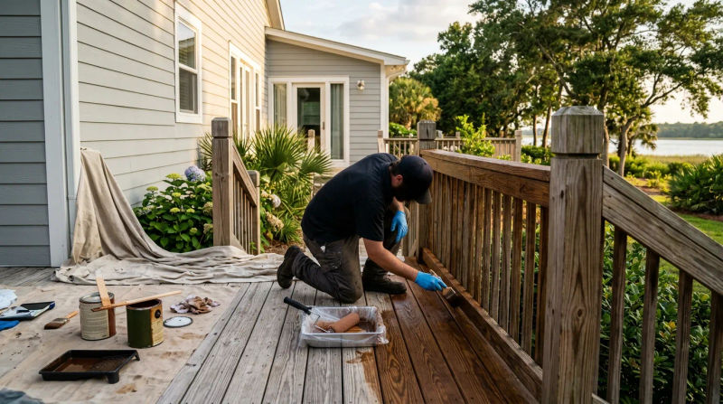 Premium Deck Staining and Sealing in Coden