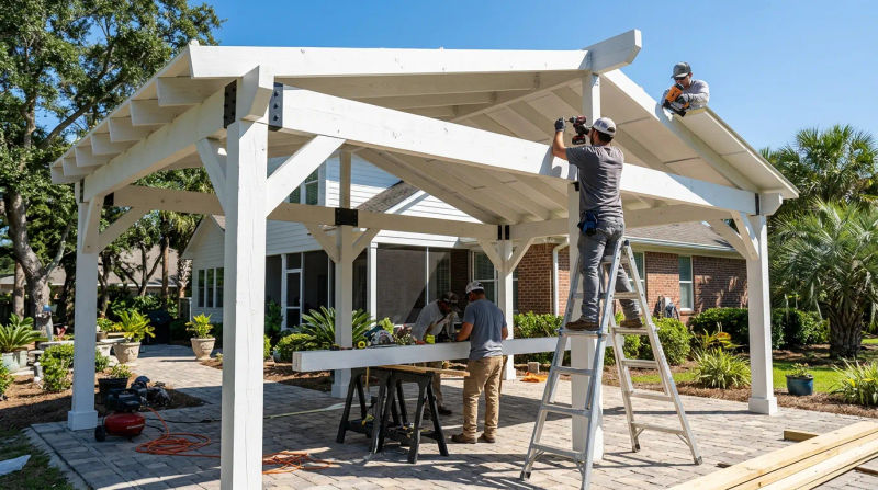 Professional Patio Coverings and Deck Building in Theodore