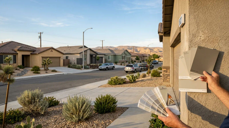 Best Exterior Paint Colors for Hesperia’s Sun and Dust in 2026