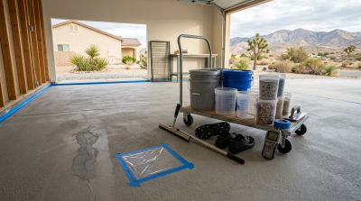 Epoxy Garage Floor Coating Cost in Hesperia Before Fall Rains