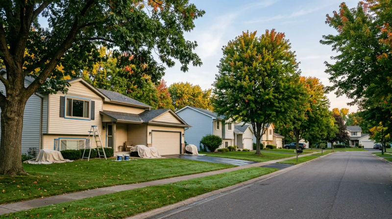Champlin, MN Exterior Painting: Timing It Before First Frost Safely