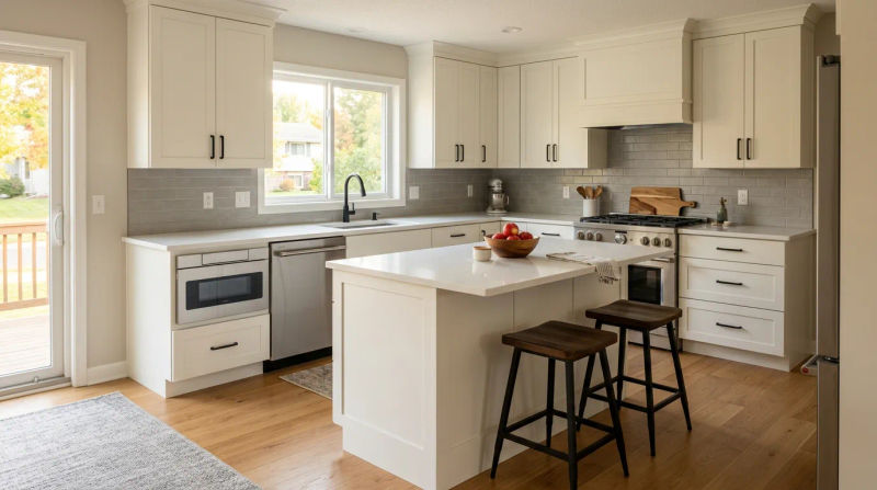 Case Study: Champlin Kitchen Cabinet Painting for a Like-New Look