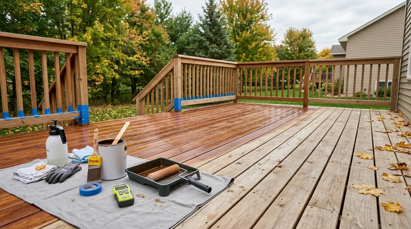 Deck Staining Cost in Champlin MN: Seal Your Deck This Fall Guide