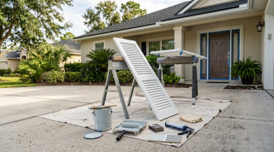 Yulee Homeowners: Cost to Paint a Front Door and Shutters Together