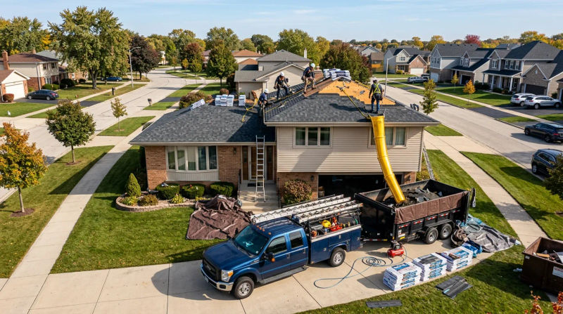 Residential Roofing Specialists in Tinley Park