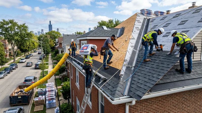 Professional Roof Replacement in Chicago