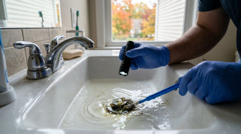Slow Drain Warning Signs for Sayreville Homes This Fall DIY Checklist