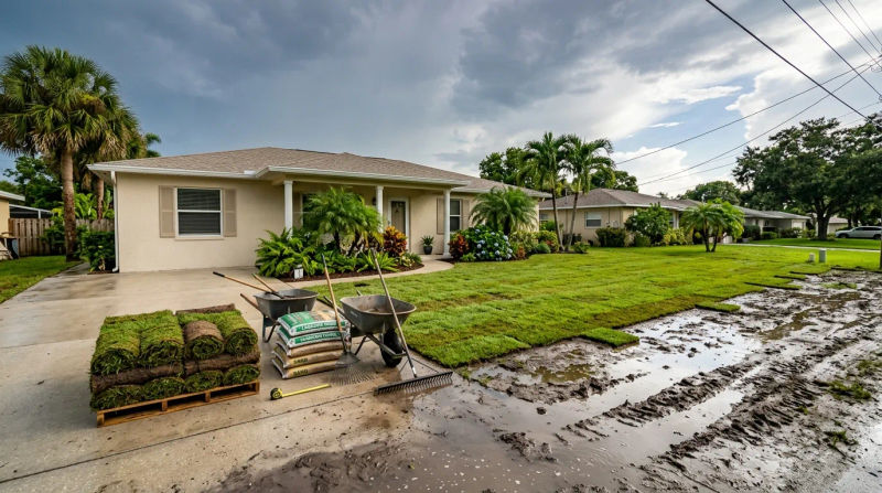 Sod Replacement After Flooding: Costs in Fort Pierce, FL This Summer