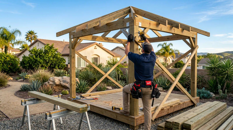 Custom Gazebo Building Handyman in Corona