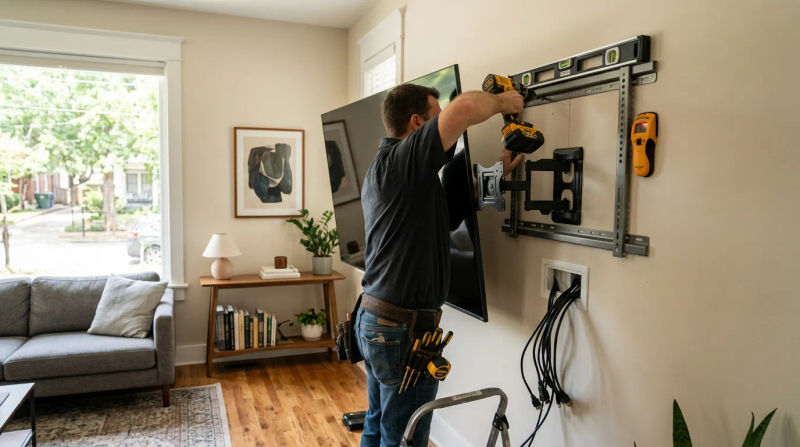 Professional TV Mounting Handyman Services in Birmingham