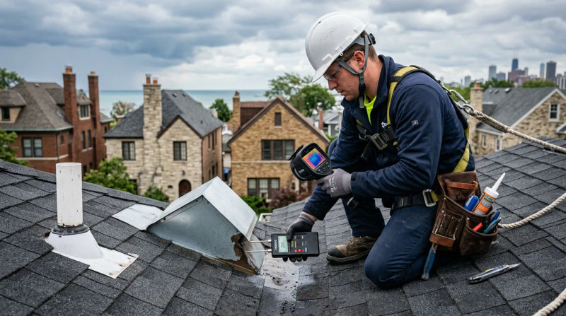 Advanced Roof Leak Detection in Chicago