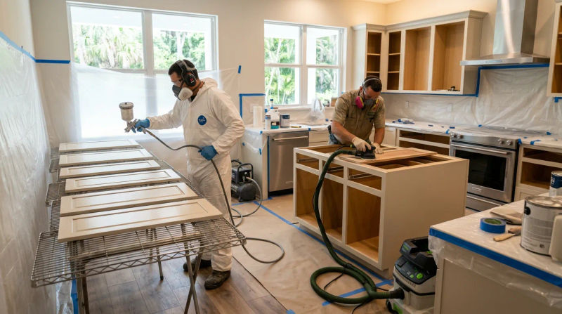 Professional Kitchen Cabinet Painting in Odessa