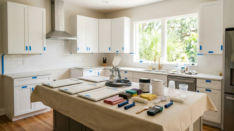 Kitchen Cabinet Painting Costs in Thonotosassa: 2026 Price Breakdown