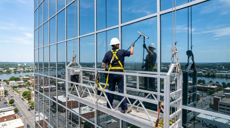 High-Rise and Commercial Window Cleaning in North Little Rock