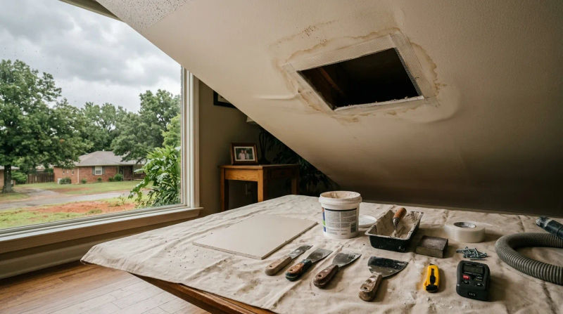 Drywall Repair After a Ceiling Leak in Sapulpa: 2026 Costs Explained