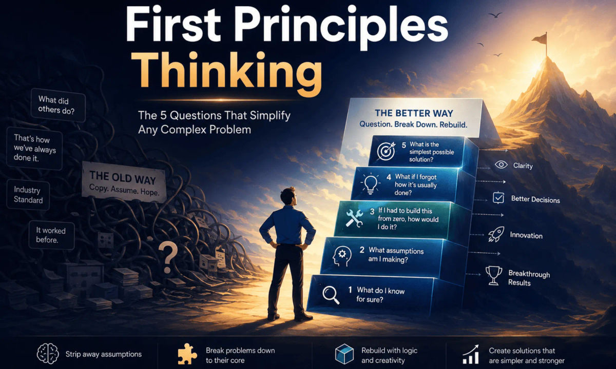 First Principles Thinking: The 5 Questions That Simplify Any Complex Problem