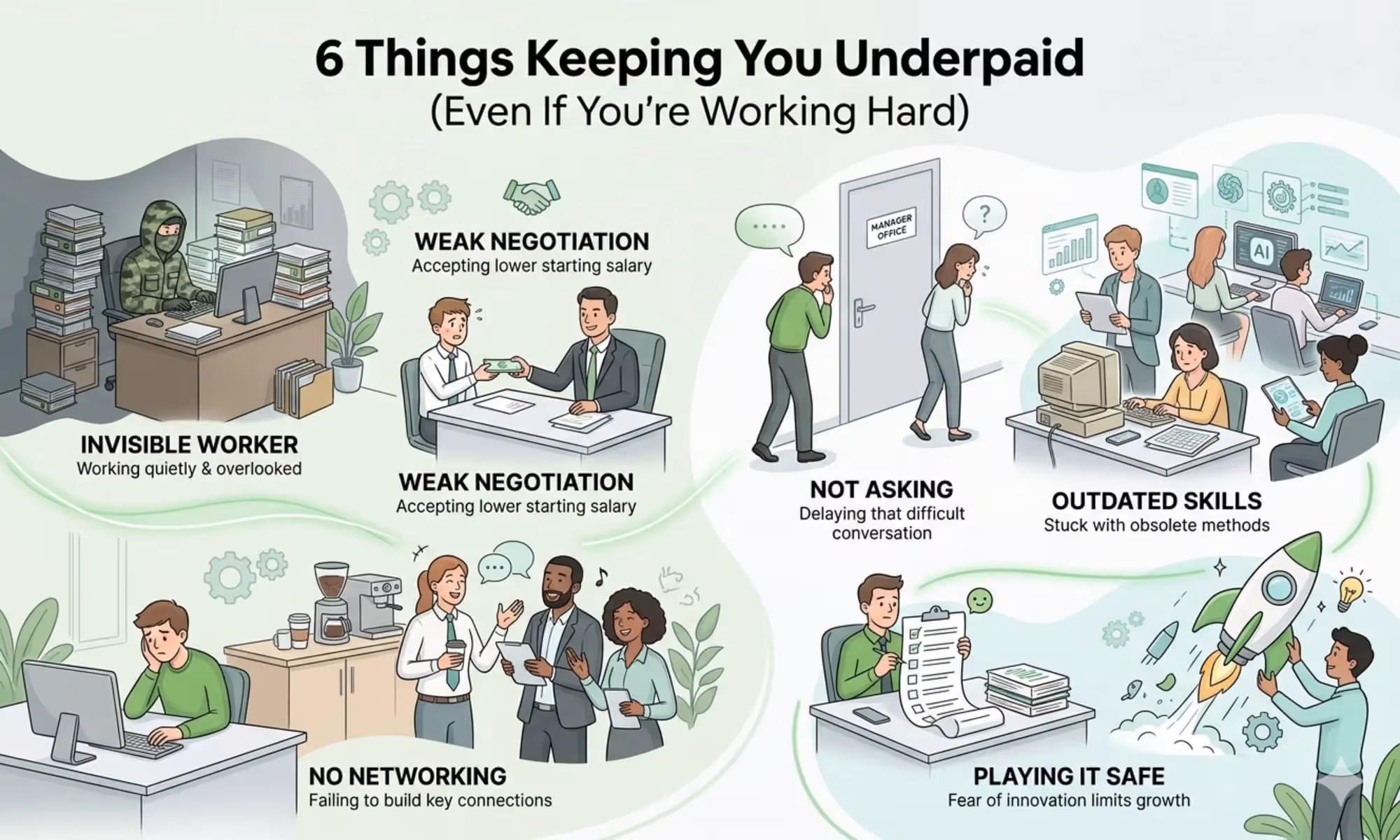 6 Hidden Reasons You’re Underpaid at Work (Even If You Work Hard)