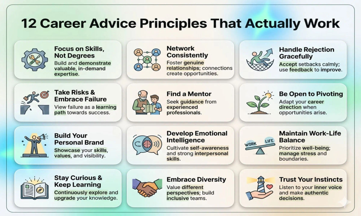 12 Career Advice Principles That Actually Work in the Real World