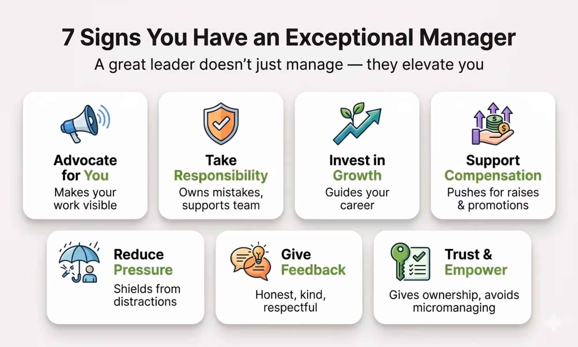 7 Signs You Have an Exceptional Manager (Not Just a Boss)