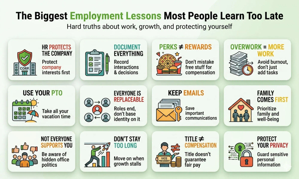 12 Employment Lessons Most People Learn Too Late