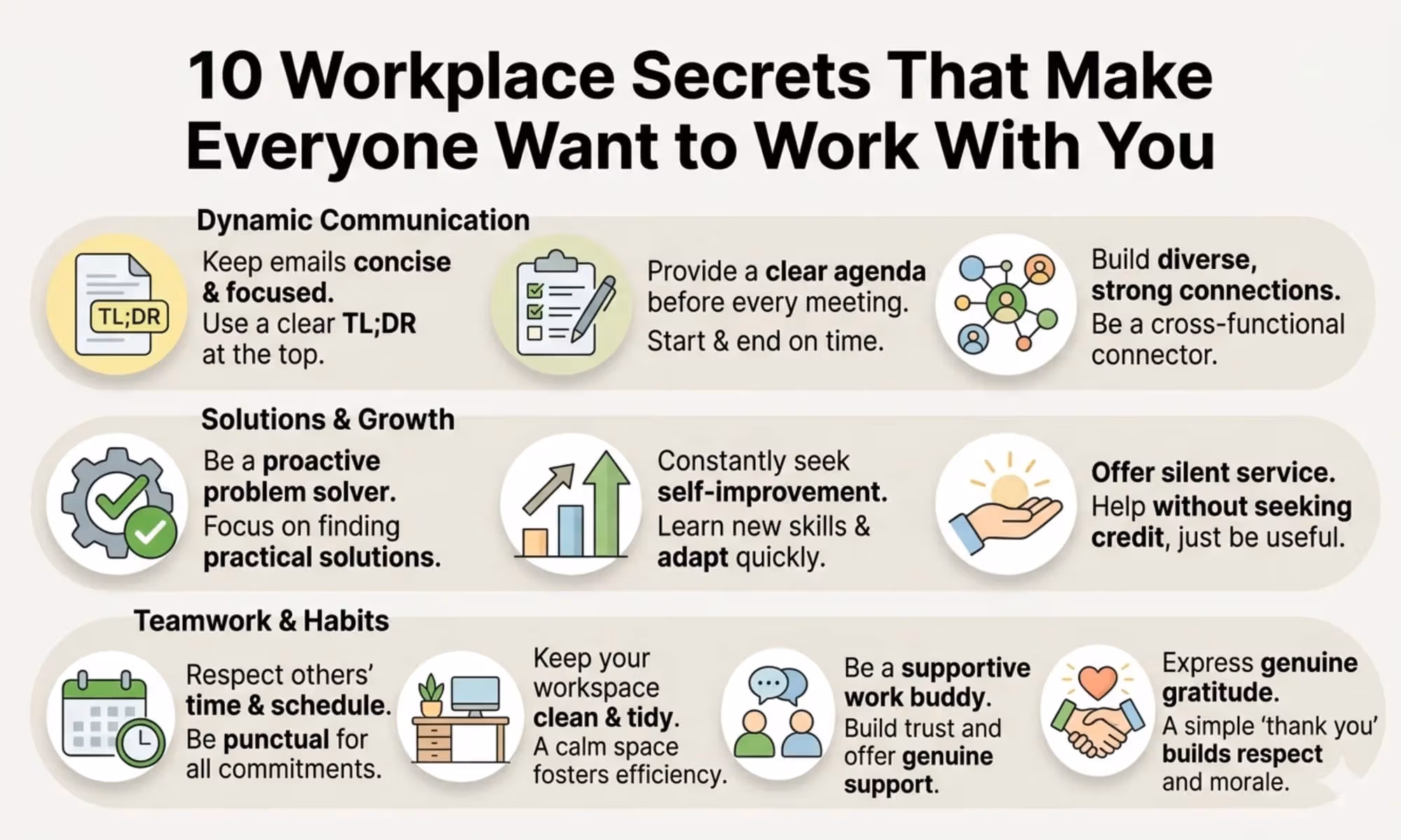 10 Workplace Secrets That Make Everyone Want to Work With You