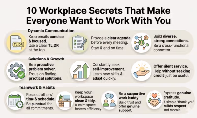 10 Workplace Secrets That Make Everyone Want to Work With You