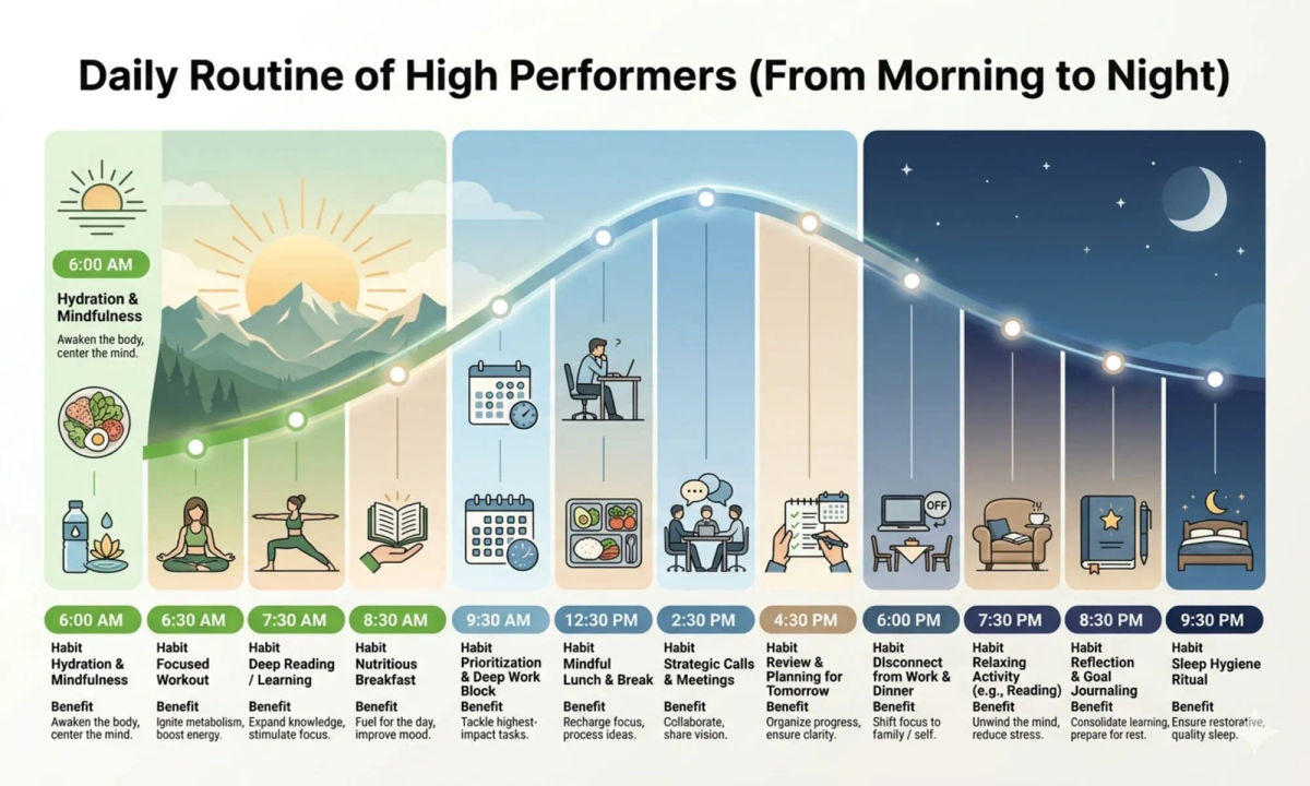 Daily Routine of High Performers: Build a Schedule That Actually Works