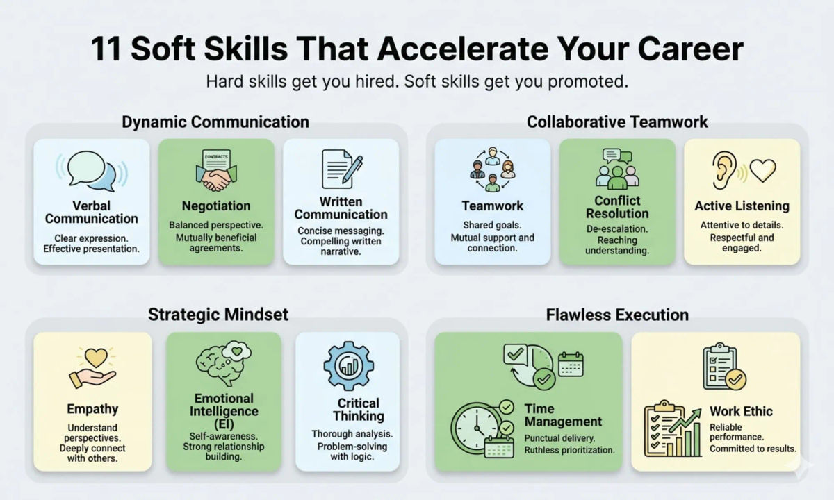 11 Soft Skills That Will Accelerate Your Career Growth