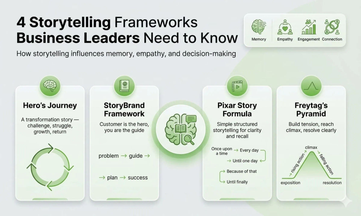 4 Storytelling Frameworks Every Business Leader Should Know