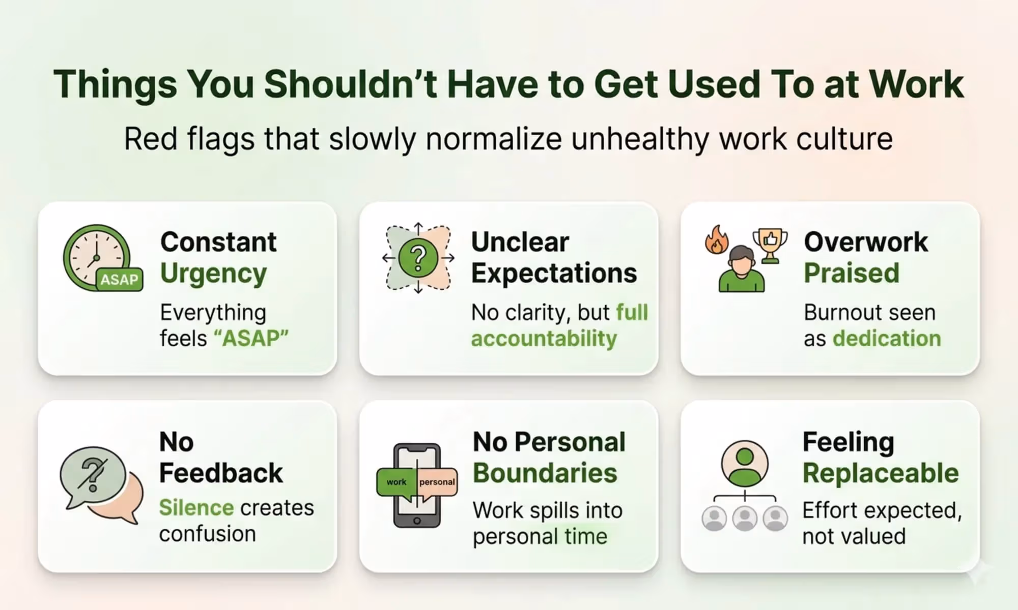 6 Things You Shouldn’t Have to Get Used To at Work