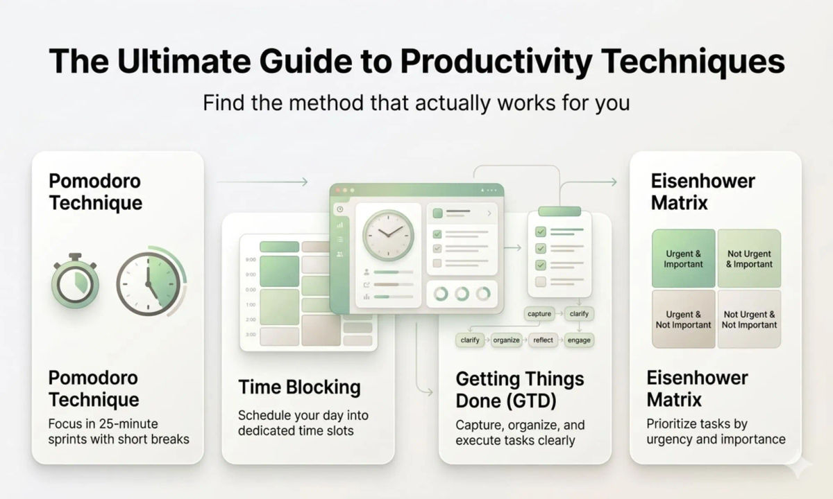The Ultimate Guide to Productivity Techniques: Find the Method That Actually Works for You